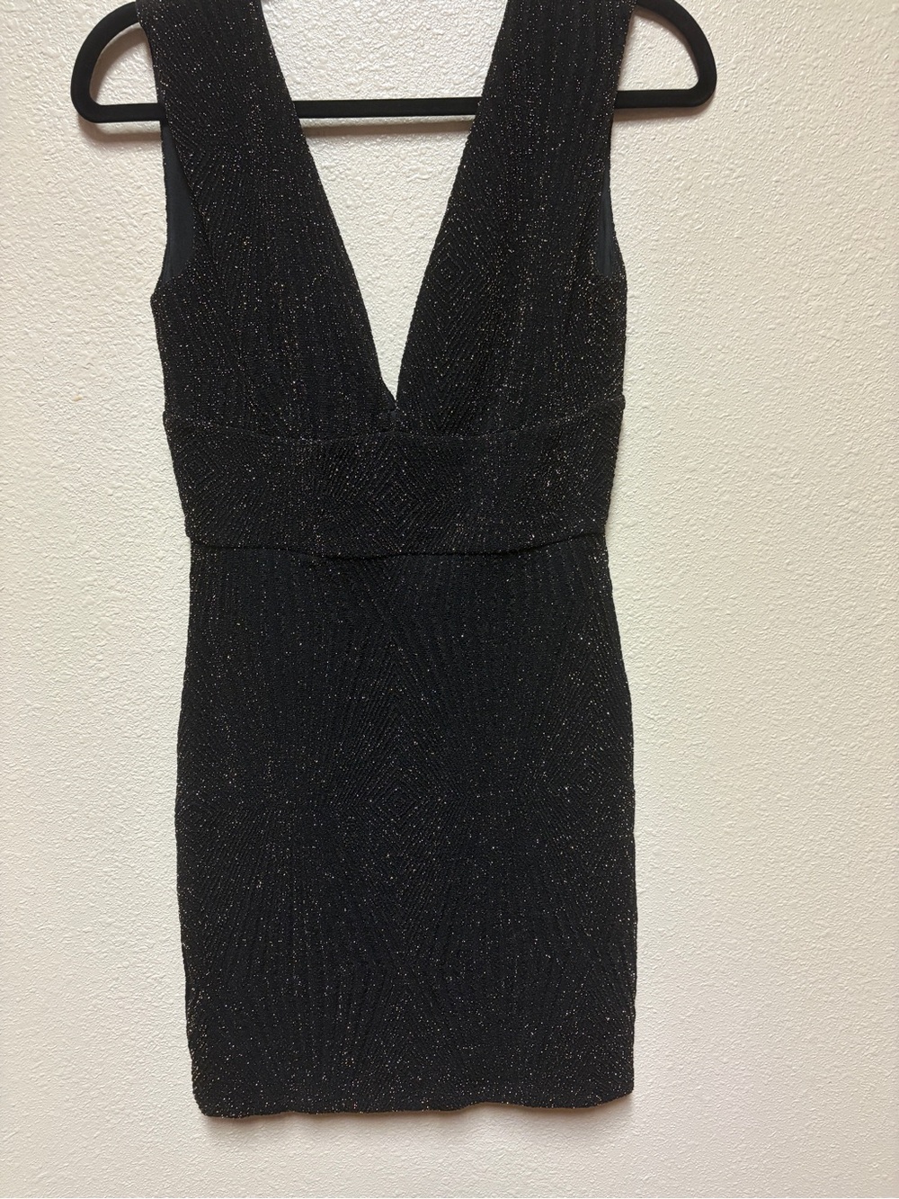 Black and Gold Shimmer Bodycon  dress